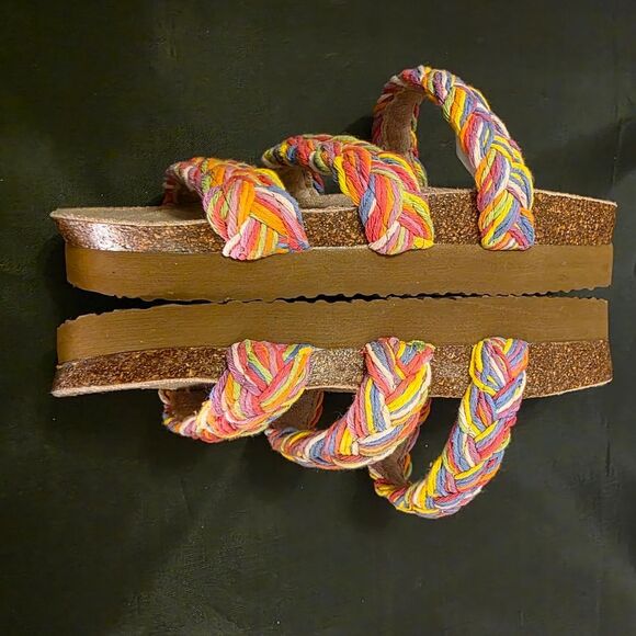 BRAND NEW ROCKET DOG WOMEN'S GREEN ASHLEY COLORFUL STRING SANDALl - Picture 13 of 16